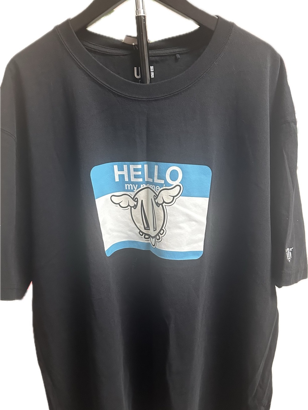 Uniqlo x Urban Walls Hello My Name Is D’face Shirt Mens XL Black